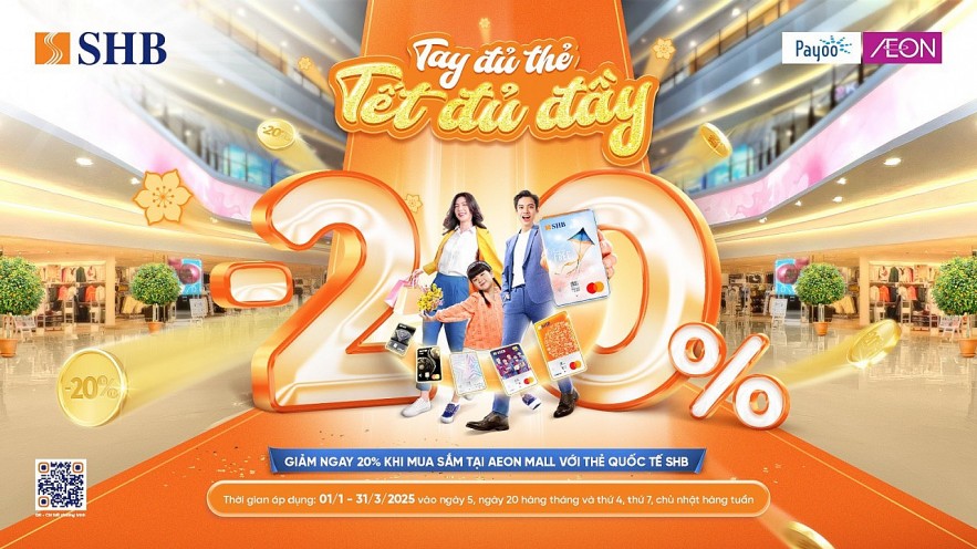 Siêu ưu đãi tại Aeon Mall dành cho chủ thẻ quốc tế SHB Siêu ưu đãi tại Aeon Mall dành cho chủ thẻ quốc tế SHB