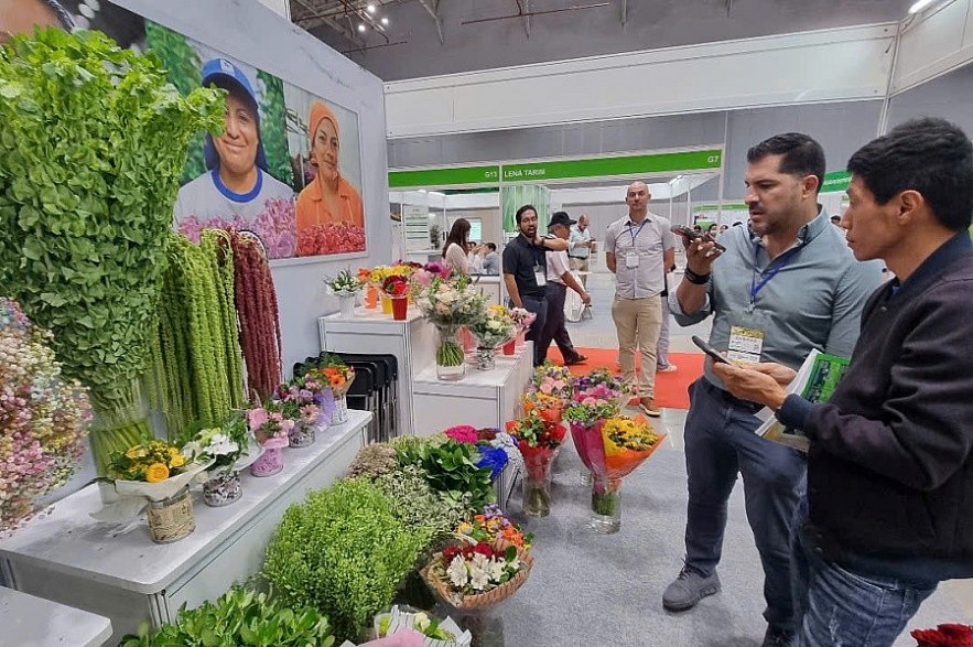 Một góc Triển lãm HortEx Vietnam 2024. Sự kiện thu hút hơn 7 nghìn lượt khách trong và ngoài nước tham quan. Ảnh: Đỗ Doãn