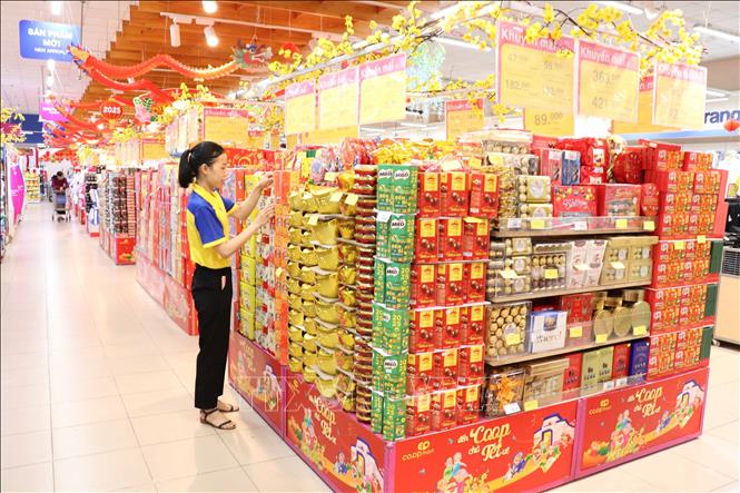 Lượng hàng hóa thiết yếu dự trữ phục vụ Tết tăng đến 80% Chú thích ảnh