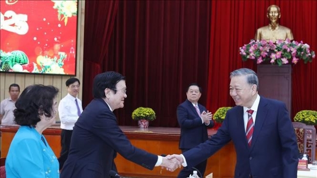 Tổng Bí thư gặp mặt nguyên Lãnh đạo Đảng, Nhà nước tại các tỉnh, thành phía Nam