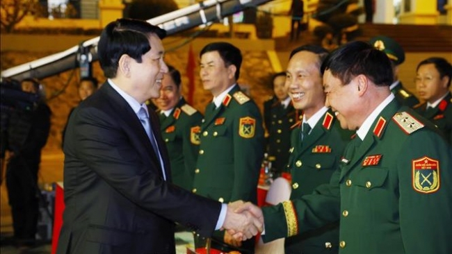 Chủ tịch nước Lương Cường dự chương trình 'Xuân Biên phòng ấm lòng dân bản'