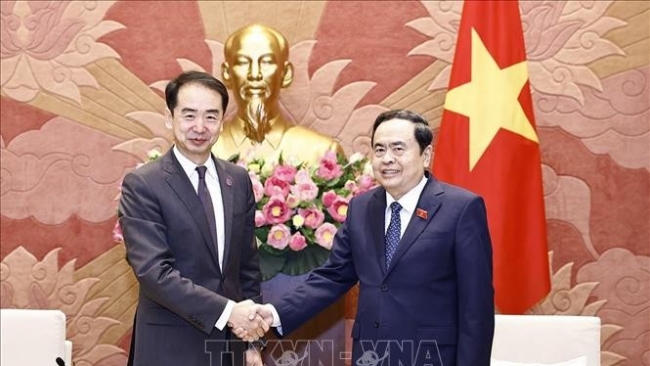 Chủ tịch Quốc hội Trần Thanh Mẫn tiếp Đại sứ Trung Quốc tại Việt Nam