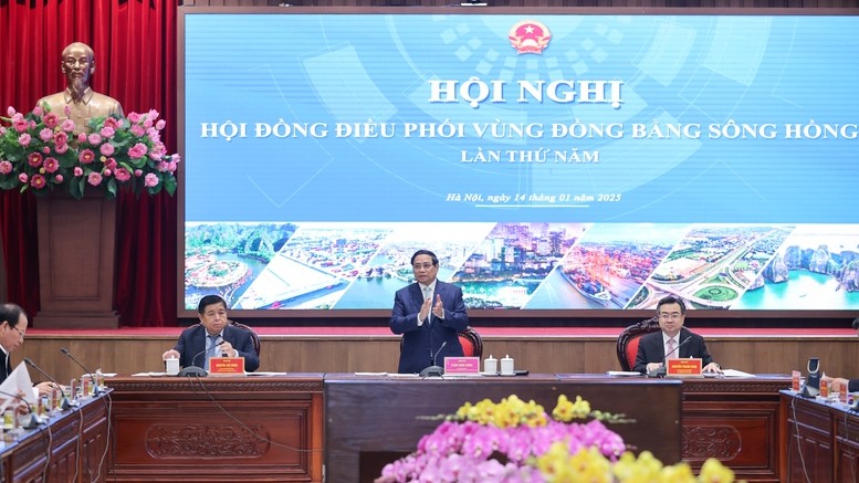 Thủ tướng chủ trì Hội nghị Hội đồng vùng Đồng bằng sông Hồng và công bố Quy hoạch Hà Nội