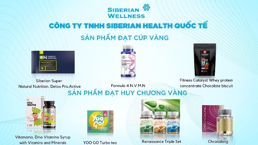 Siberian Health quốc tế nhận giải thưởng sản phẩm vàng vì sức khỏe cộng đồng Siberian Health quốc tế nhận giải thưởng sản phẩm vàng vì sức khỏe cộng đồng