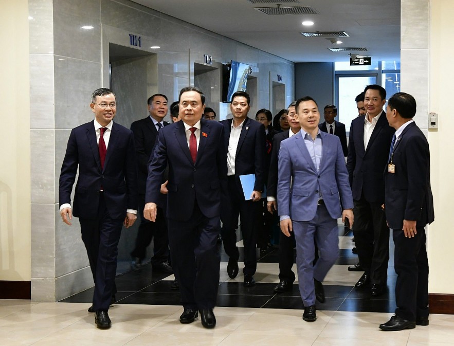 Chủ tịch Quốc hội Trần Thanh Mẫn thăm, làm việc với Kiểm toán Nhà nước