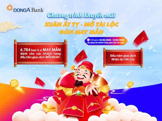 Xuân đến nhà, Lộc đến tay – Giao dịch ngay cùng DongA Bank
