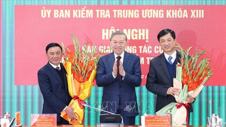 Tổng Bí thư Tô Lâm dự Hội nghị bàn giao công tác của Chủ nhiệm Uỷ ban Kiểm tra Trung ương