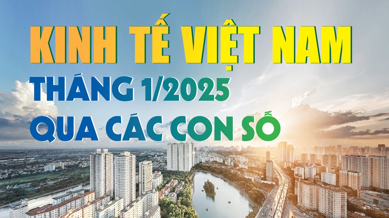 Infographics: Những điểm sáng kinh tế Việt Nam tháng 1/2025 qua các con số