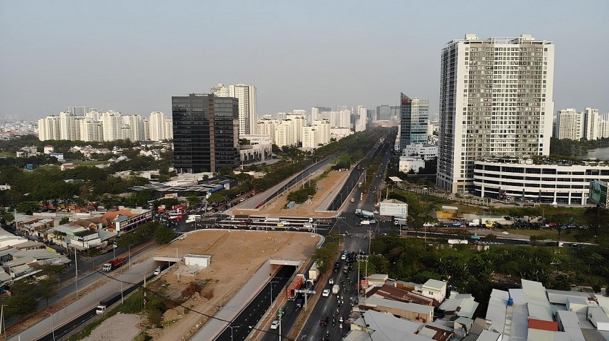 TP. Hồ Chí Minh: Hầm chui Nguyễn Văn Linh giúp giảm tình trạng kẹt xe, ùn tắc