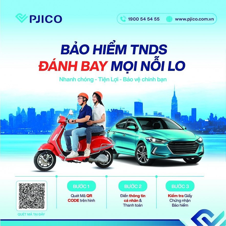 PJICO triển khai cấp đơn bảo hiểm qua mã QR