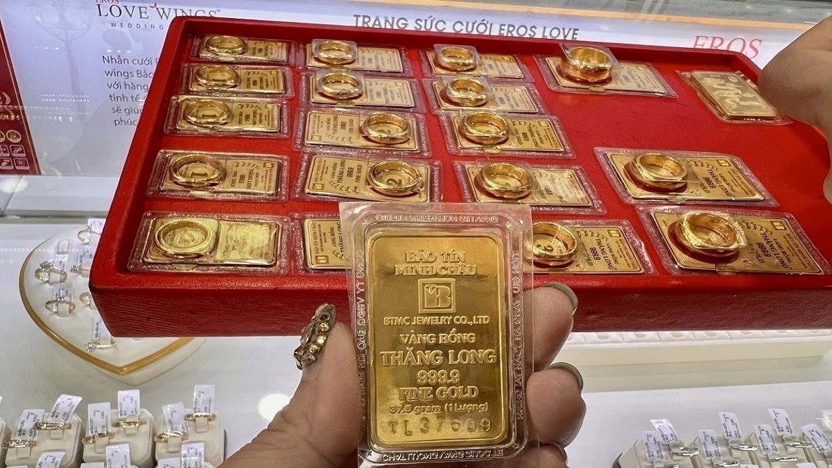 Giá vàng chiều 14/2 tiếp tục tăng thêm 600 nghìn đồng/lượng