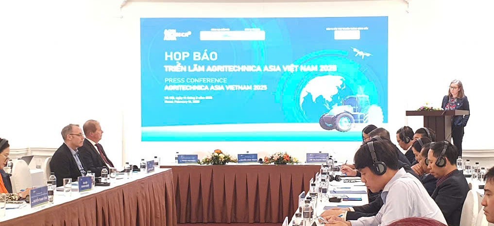 200 đơn vị từ 25 quốc gia sẽ tham gia Triển lãm Agritechnica Asia 2025tại Việt Nam
