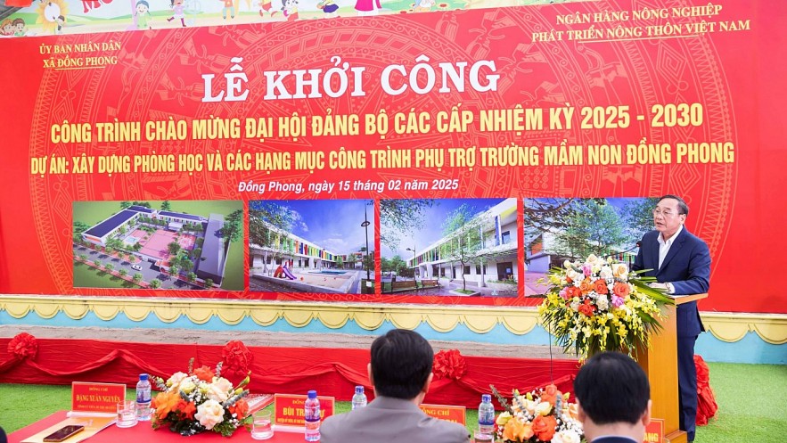 Agribank tài trợ xây dựng Trường mầm non xã Đồng Phong - Nho Quan - Ninh Bình Agribank tài trợ xây dựng Trường mầm non xã Đồng Phong - Nho Quan - Ninh Bình