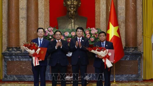 Chủ tịch nước trao quyết định bổ nhiệm các Phó Thủ tướng và Bộ trưởng nhiệm kỳ 2021 - 2026