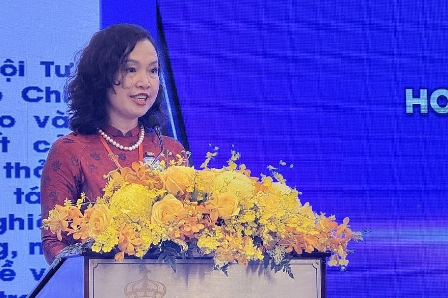 Chủ tịch HTCAA Lê Thị Thu Hương phát biểu tại hội thảo. Ảnh: Đỗ Doãn. Chủ tịch HTCAA Lê Thị Thu Hương phát biểu tại hội thảo. Ảnh: Đỗ Doãn.