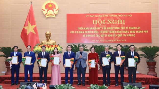 Hà Nội công bố loạt quyết định bổ nhiệm lãnh đạo các sở ngành