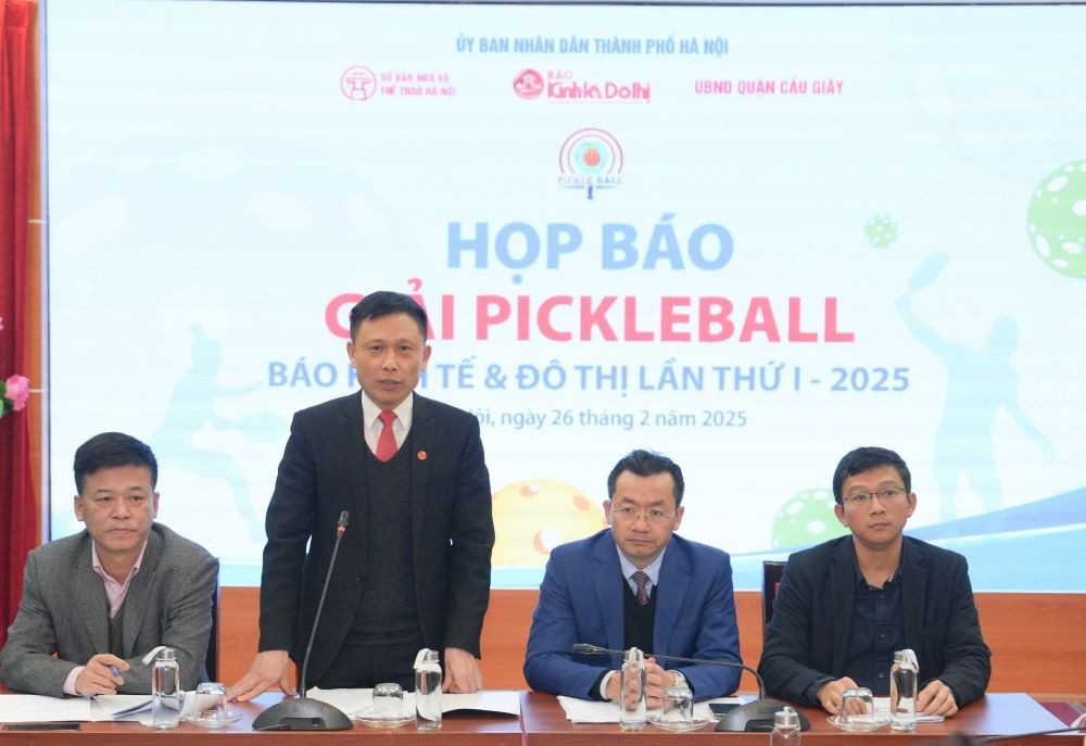 Khởi thanh giải “Pickleball Báo Kinh tế và Đô thị lần thứ I - 2025”