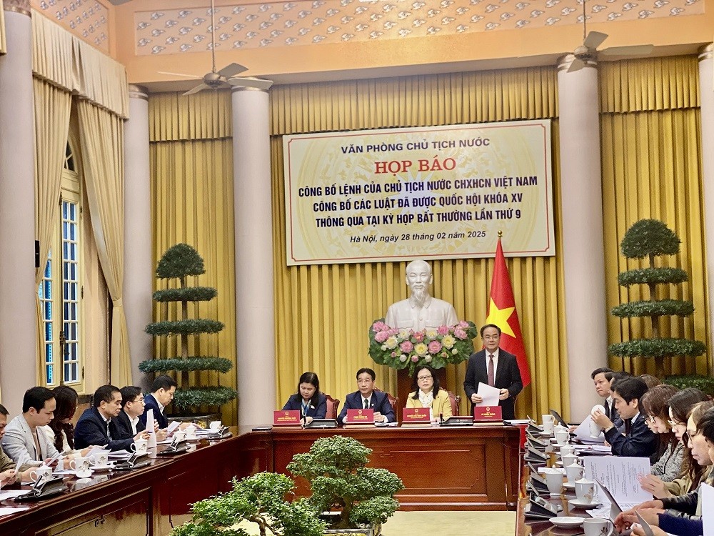 Công bố Lệnh của Chủ tịch nước về 3 luật được Quốc hội thông qua