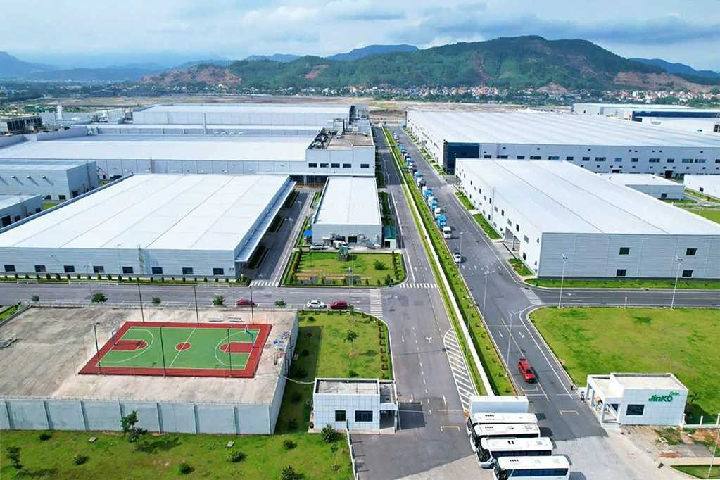 KCN Sông Khoai, TX Quảng Yên được đầu tư hạ tầng đồng bộ, là điểm đến tin cậy cho các nhà đầu tư quốc tế. Ảnh Cổng TTĐT Quảng Ninh