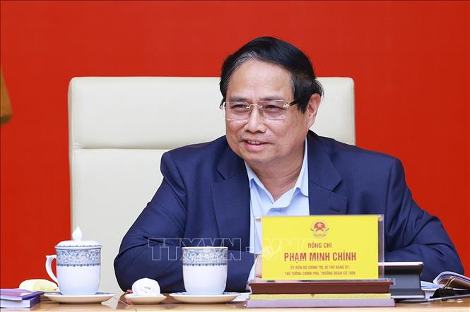 Chủ tịch Quốc hội và Thủ tướng chủ trì Hội nghị công bố dự thảo kết quả kiểm tra Đảng ủy Chính phủ Chú thích ảnh