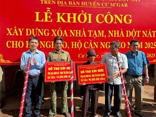 Đắk Lắk: Hơn 1.000 căn nhà hỗ trợ người dân được khởi công xây mới Đắk Lắk: Hơn 1.000 căn nhà hỗ trợ người dân được khởi công xây mới