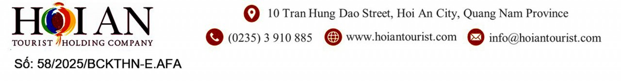 Công ty cổ phần Du lịch - Dịch vụ Hội An công bố báo cáo kiểm toán độc lập
