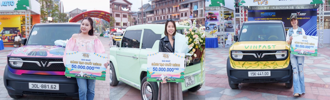Những chiếc minicar VinFast đẹp “không thể rời mắt” giành giải tại ngày hội lớn của cộng đồng VF 3
