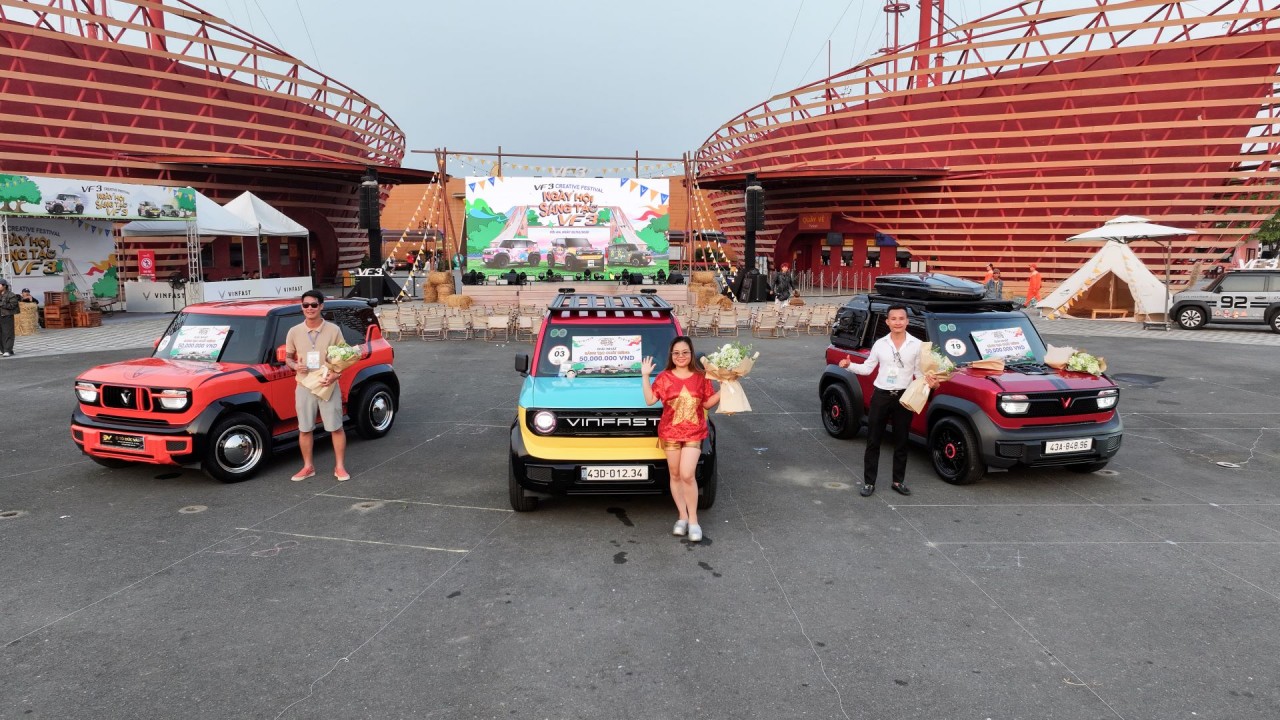 Những chiếc minicar VinFast đẹp “không thể rời mắt” giành giải tại ngày hội lớn của cộng đồng VF 3