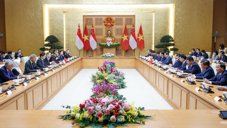Đưa hợp tác Việt Nam - Singapore trở thành điển hình hợp tác trong khu vực