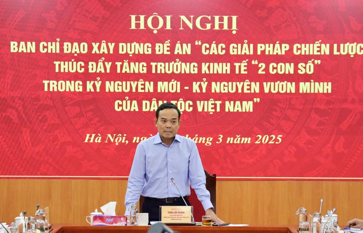 Xây dựng Đề án về giải pháp chiến lược thúc đẩy tăng trưởng kinh tế “2 con số”