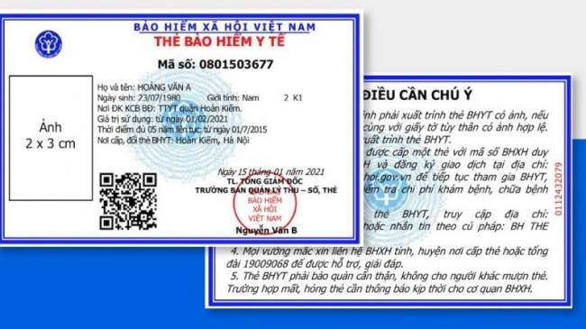 Tiếp tục sử dụng phôi thẻ bảo hiểm y tế cũ đến hết ngày 31/5/2025