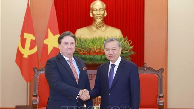 Tổng Bí thư Tô Lâm tiếp Đại sứ Hoa Kỳ Marc Knapper