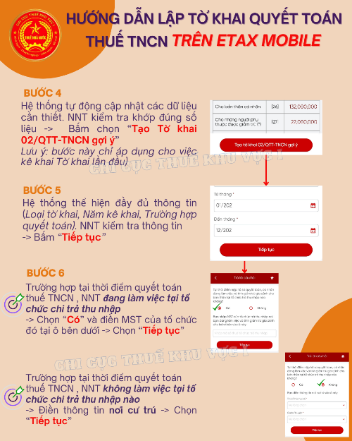 Hướng dẫn lập tờ khai quyết toán thuế thu nhập cá nhân trên eTax Mobile- Ảnh 2. Hướng dẫn lập tờ khai quyết toán thuế thu nhập cá nhân trên eTax Mobile- Ảnh 2.