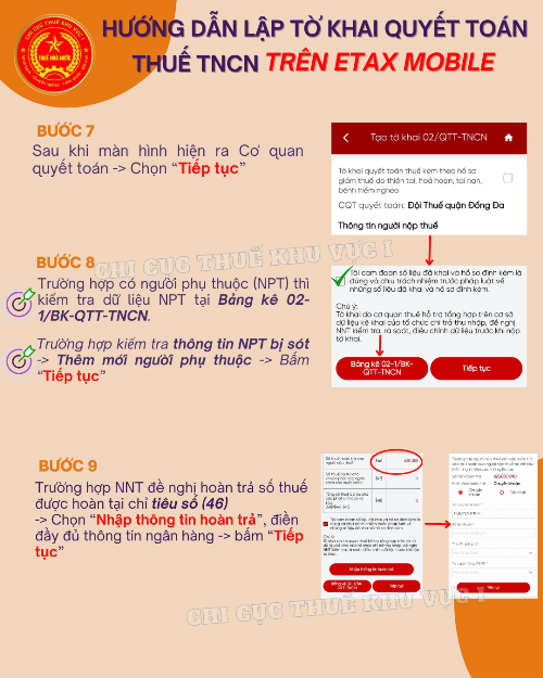 Hướng dẫn lập tờ khai quyết toán thuế thu nhập cá nhân trên eTax Mobile- Ảnh 3. Hướng dẫn lập tờ khai quyết toán thuế thu nhập cá nhân trên eTax Mobile- Ảnh 3.