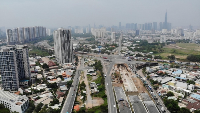 TP. Hồ Chí Minh: Cận cảnh nút giao hơn 3.400 tỷ đồng sau hơn 2 năm thi công