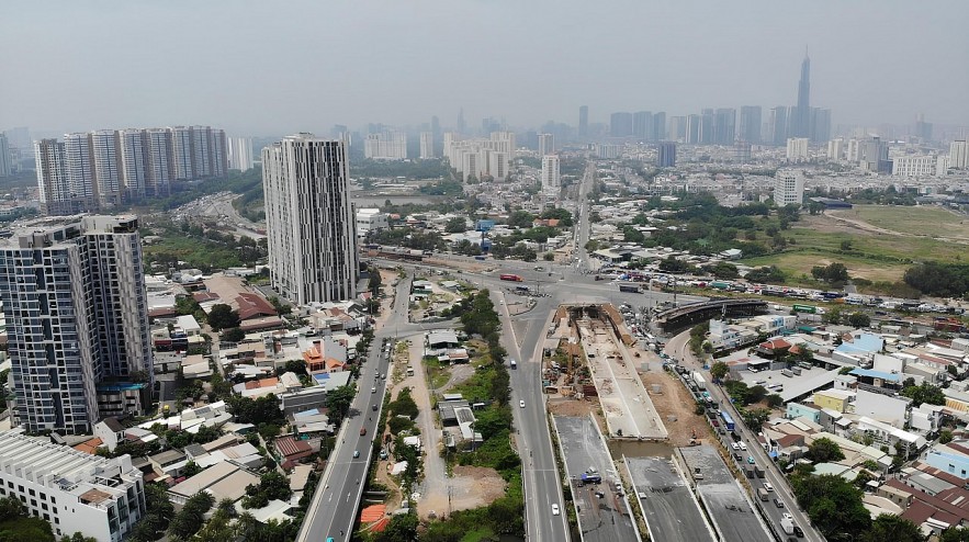 TP. Hồ Chí Minh: Cận cảnh nút giao hơn 3.400 tỷ đồng sau hơn 2 năm thi công