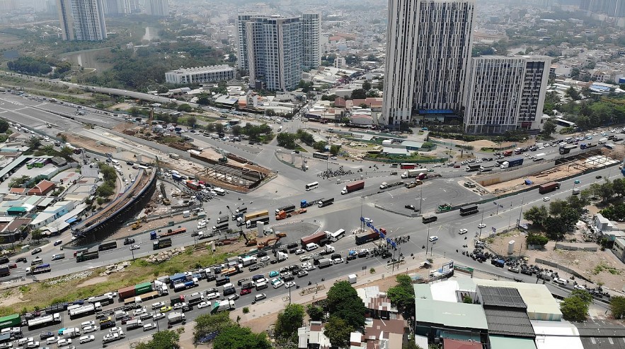 TP. Hồ Chí Minh: Cận cảnh nút giao hơn 3.400 tỷ đồng sau hơn 2 năm thi công