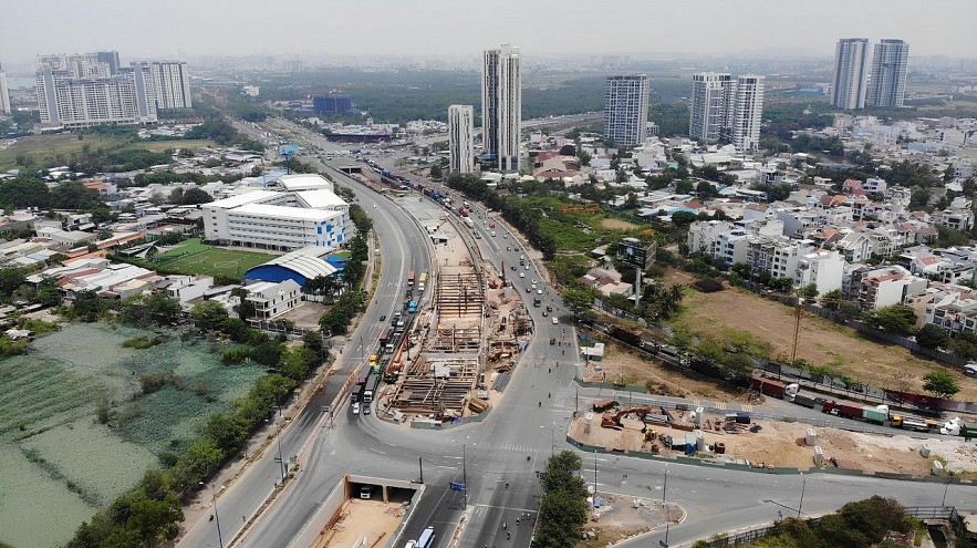 TP. Hồ Chí Minh: Cận cảnh nút giao hơn 3.400 tỷ đồng sau hơn 2 năm thi công