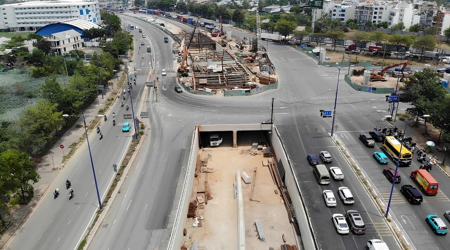 TP. Hồ Chí Minh: Cận cảnh nút giao hơn 3.400 tỷ đồng sau hơn 2 năm thi công