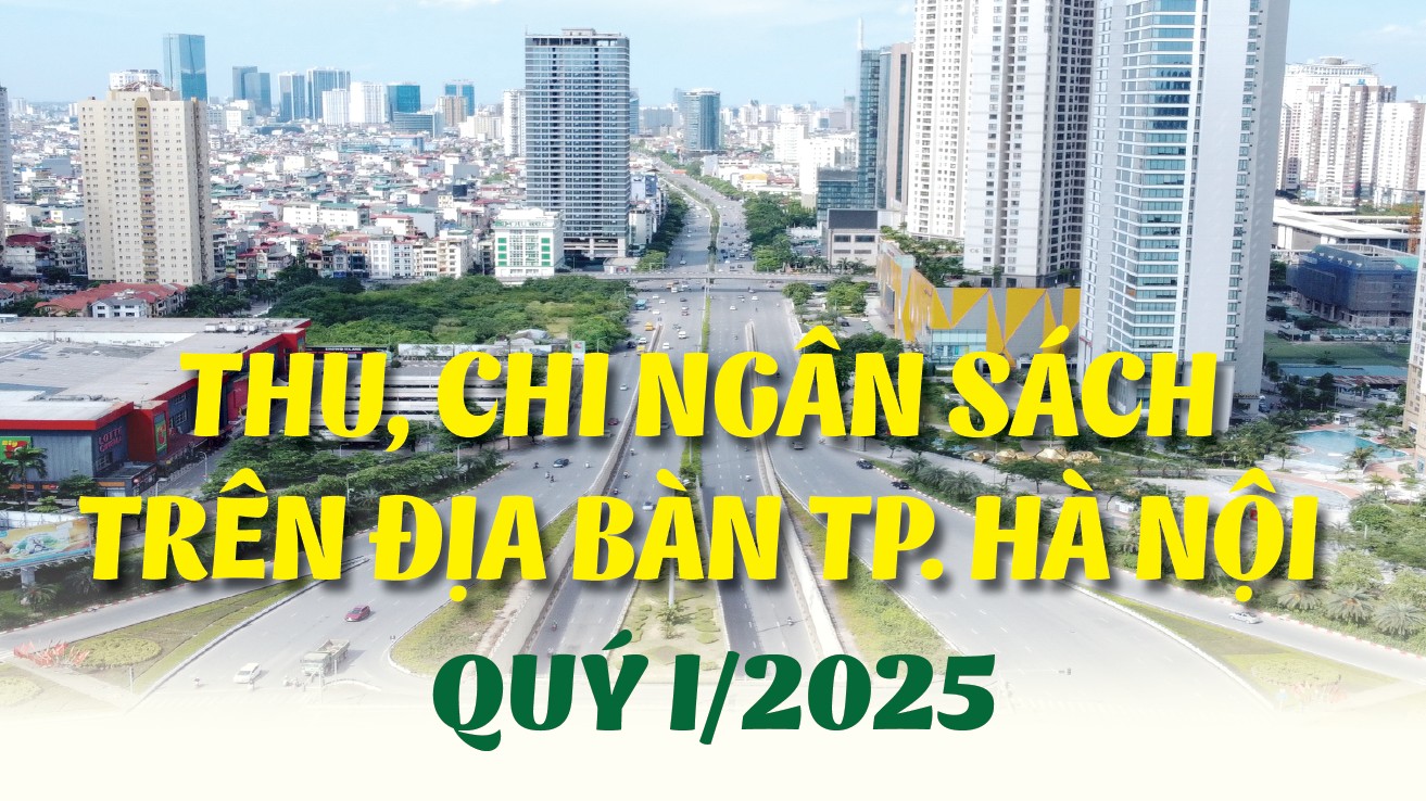Infographics:  Thu, chi ngân sách trên địa bàn TP. Hà Nội quý I/2025