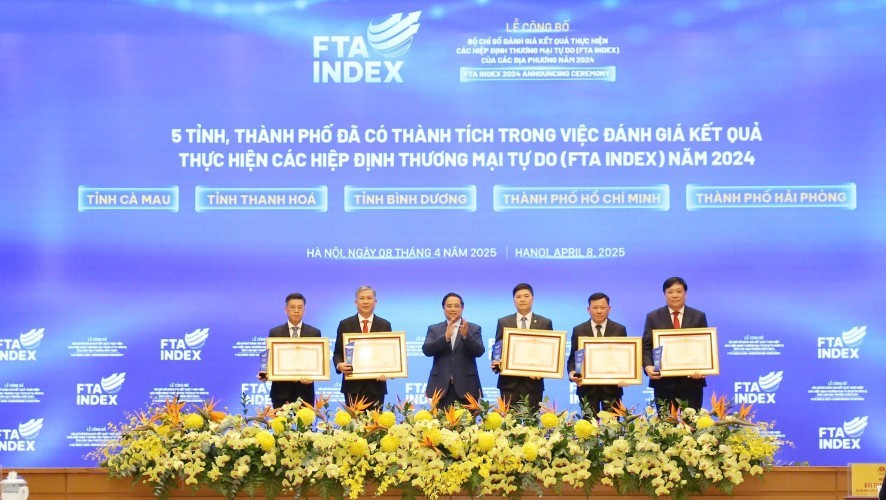 Cà Mau dẫn đầu cả nước về điểm số FTA Index năm 2024 Cà Mau dẫn đầu cả nước về chỉ số FTA Index năm 2024