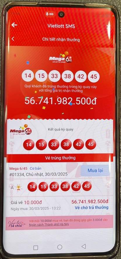 Người trúng Jackpot hơn 56 tỷ đồng: Tôi thường tự đặt giới hạn chơi để phù hợp với cuộc sống của mình