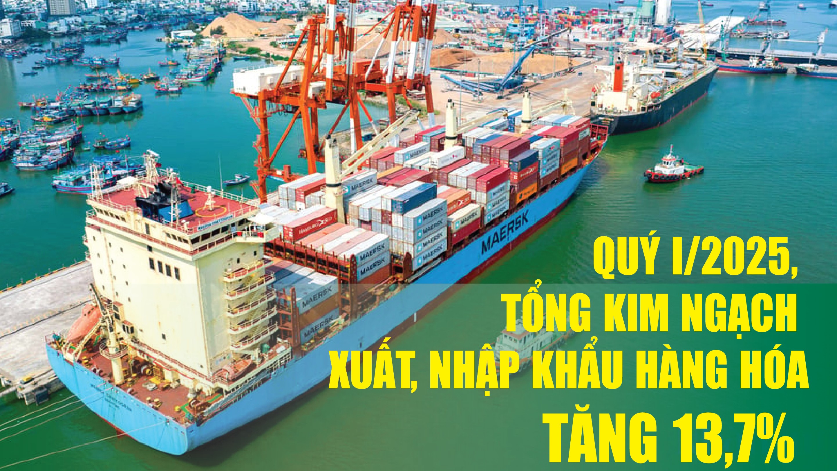 Infographics: Tổng kim ngạch xuất, nhập khẩu hàng hóa cả nước đạt 202,52 tỷ USD