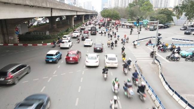 Hà Nội tổ chức lại giao thông nút giao Tố Hữu - Lê Văn Lương - Khuất Duy Tiến