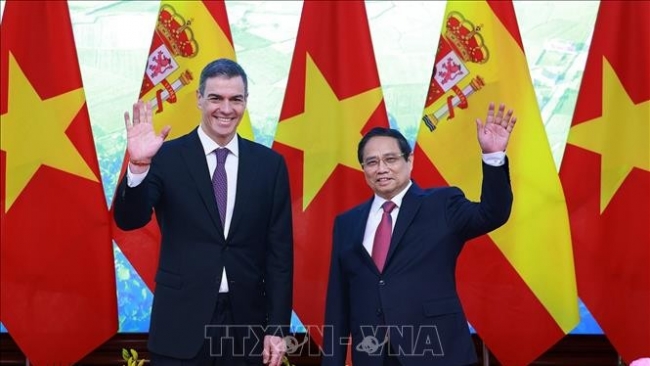 Thủ tướng Tây Ban Nha Pedro Sánchez kết thúc chuyến thăm chính thức Việt Nam