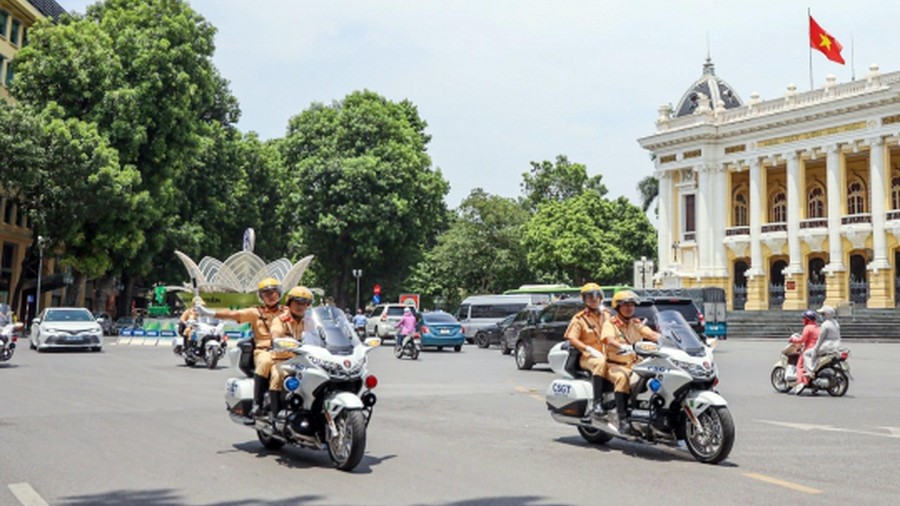 Hà Nội phân luồng giao thông, tổ chức hướng đi cho các loại phương tiện trong ngày 14-15/4