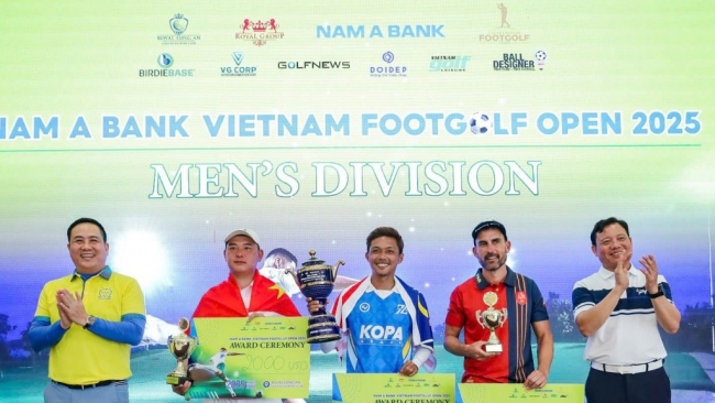 Kịch tính đến phút cuối, Nam A Bank Vietnam Footgolf Open 2025 tìm ra nhà vô địch