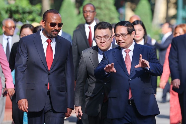 Thủ tướng Phạm Minh Chính chủ trì lễ đón Thủ tướng Ethiopia- Ảnh 5.