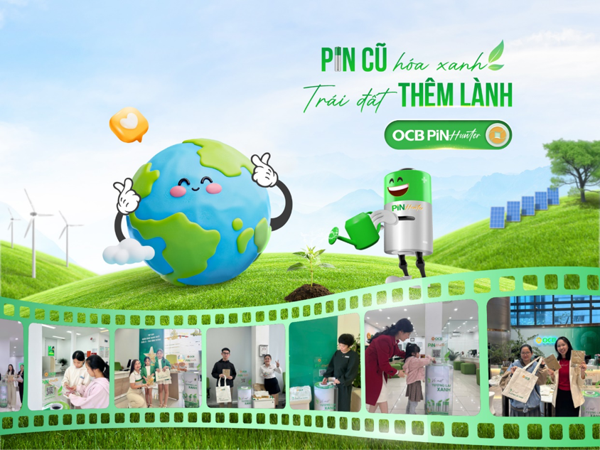Hàng trăm ký pin cũ được thu gom từ chiến dịch PIN HUNTER do OCB phát động Hàng trăm ký pin cũ được thu gom từ chiến dịch PIN HUNTER do OCB phát động