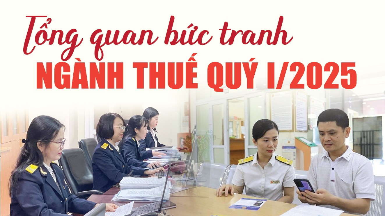Infographics: Tổng quan bức tranh ngành Thuế quý I/2025 qua các con số